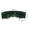 thumbnail image 7 of Noble House Sectional Sofa, Emerald Velvet, 7 of 7