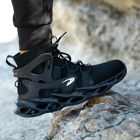 

Black Steel Toe Non Slip And Breathable Shoes Anti Smash And Anti Stab Safety Work Shoes Industrial Construction Work Shoes