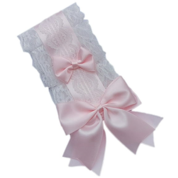 UNTERING Hairband Anime Maid Headband for Girls Ruffle Lace Headband with Ribbon Bowknot Show Fashion Women Hairband Headwear