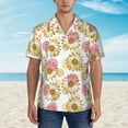 thumbnail image 4 of Goofa Sunflowers Hawaiian Shirt for Men, Unisex Summer Beach Casual Short Sleeve Button Down Shirts,Aloha Tropical Floral print shirt-, 4 of 9