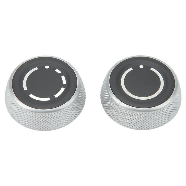Perilla de botón de control de volumen de radio, 2 piezas Perilla de control de volumen Perilla de control de ajuste de volumen Piezas interiores Perilla de control de volumen trasera construid
