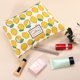 thumbnail image 4 of Bolsa de maquillaje de lona, bolsa de maquillaje de gran capacidad, bolsa de cosméticos, bolsas de cosméticos para mujeres para monedero, bases, lápices labiales, pinceles, amarillo, 4 of 7