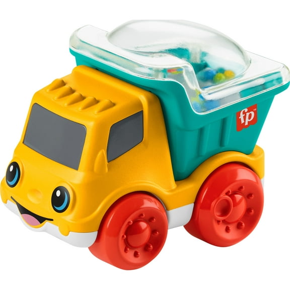 Fisher-Price Poppity Pop Dump Truck Push-Along Toy Ball Popper Vehicle for Infants