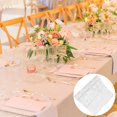 thumbnail image 4 of Miangastore Lot de 1 Chemin de Table Argent Polyester Protection pour Fêtes d'Anniversaire, 4 of 8