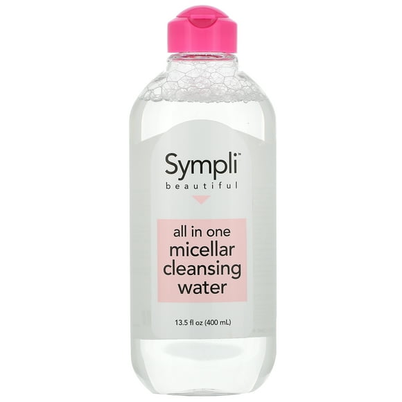 Sympli Beautiful , Eau Micellaire Nettoyante Tout-en-un, 13.5 fl oz (400 ml)