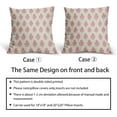 thumbnail image 6 of Pink Floral Block Print Pillow Covers 18x18 Set of 2 Spring Flower Pattern Decorative Throw Pillowcases Outdoor Rustic Farmhouse Square Cushion Cases Decor for Home Couch Sofa Bed, 6 of 7