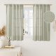 thumbnail image 1 of Cortinas LAMIT de lino gris salvia, 122 cm de longitud, 2 paneles, 1 of 9