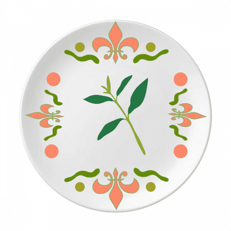 

dark green cartoon Flower Ceramics Plate Tableware Dinner Dish