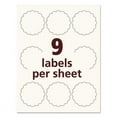 thumbnail image 6 of Print-To-The Edge Labels W/scalloped Edge, 2 1/2" Dia, Pearl Ivory, 72/pk | Bundle of 5 Packs, 6 of 7