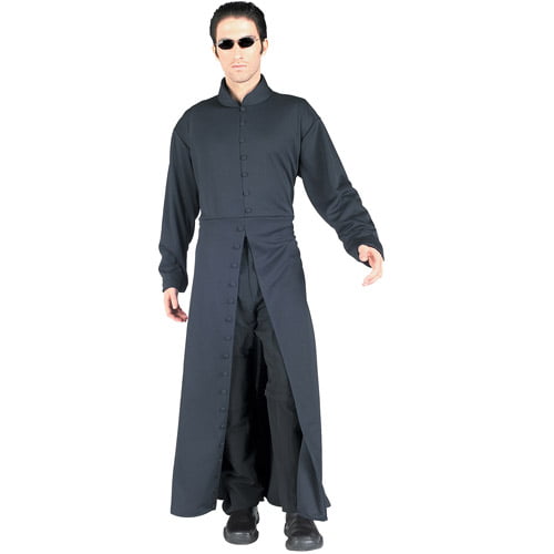 The Matrix Neo Cybe Man Halloween Mens Fancy Costume One Size Robe+Gunglasses
