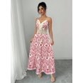 thumbnail image 6 of Womens Red Boho Maxi Dress With Lace Tassel Detail, 6 of 6