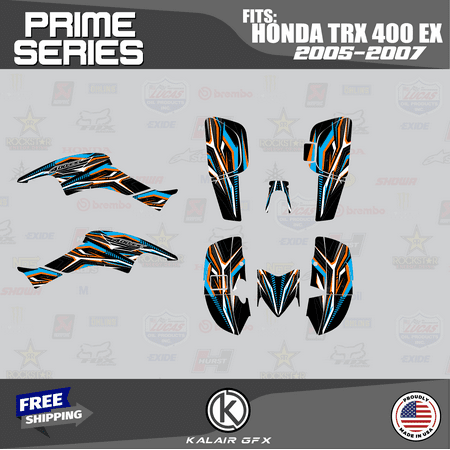 Kalair GFX Graphics Kit for Honda ATV TRX 400EX (2005-2007) Prime Series Kalair GFX Graphics Kit for Honda ATV TRX 400EX (2005-2007) Prime Series