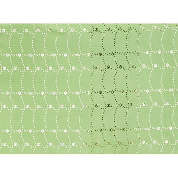 Zelouf Allover Trans On Silky Knit , Sewing, DIY, Crafts Fabric by the Yard, Tonic Lime, 3 Yard