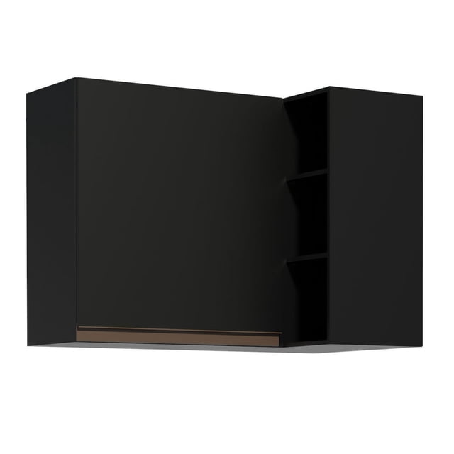 Alacena Gabinete Superior de Esquina Madesa Reims NN 66 cm altura 90 cm ancho 52 cm profundidad