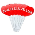 thumbnail image 1 of Jillian Heart Love Cupcake Picks Toppers - Set of 6, 1 of 1