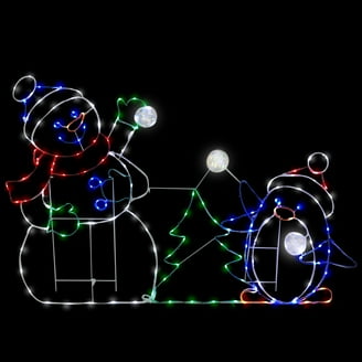Kurt Adler 28 in. 50-Light 3D Tinsel Yoda Lawn Decor - Walmart.com