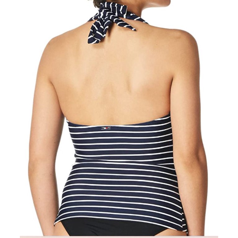 Tommy AWAY Halter Tankini Swim Top, US Large -