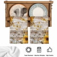 thumbnail image 5 of Farmhouse Sunflower Kitchen Towels Set of 4, Vintage Daisy Butterflies Rustic Wood Absorbent Dish Towels for Kitchen, Microfiber Hand Towel, Quick Drying Tea Towel for Cleaning Decorative Dishcloths, 5 of 7