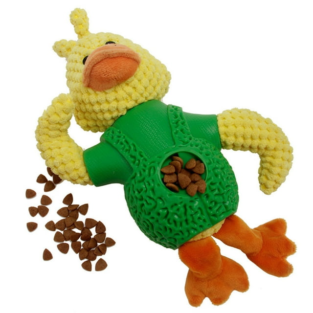 Pet Chew Toy Creative Cartoon Duck Bite-resistant Dog Food Dispenser Dog Teether