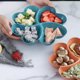 thumbnail image 4 of Wmhnj Contenedor de plstico de gran capacidad para refrigerios con tapa para frutos secos y dulces, diseño redondo transparente para organizar la despensa de la cocina, 1 pieza, 4 of 9