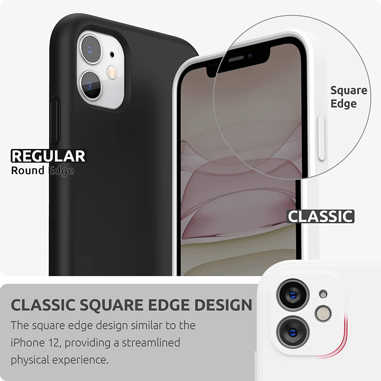 Case Iphone Square Edges, Mobile Case