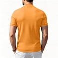 thumbnail image 6 of BRANROY Men's Short Sleeve T-Shirt Mock Neck - Lightweight Stretch Breathable Casual Summer Shirts for Men Slim Fit Base Layer Tee Top,Earthy Yellow L, 6 of 7