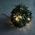 thumbnail image 6 of 2pc LED Lantern Outdoor Garden Hanging Lamp Artificial Leaf Topiary Ball, 6 of 6