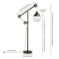thumbnail image 6 of Evelyn&Zoe Traditional Metal Floor Lamp with Pulley System, 6 of 9
