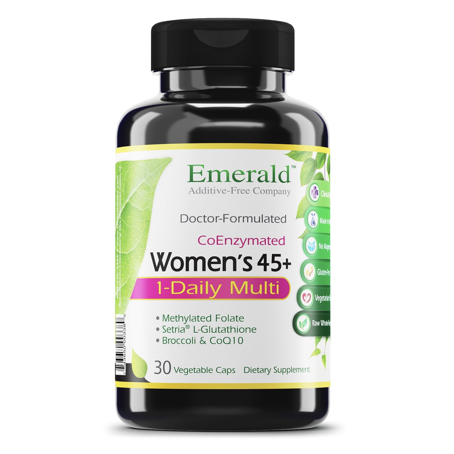Emerald Labs Women's 45+ 1Daily Multi Multivitamin with CoQ10, B