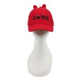 thumbnail image 3 of Minnie Mouse Girls Baseball Cap with Bow, Red, One Size Fits Most, 3 of 4