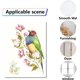 thumbnail image 4 of 8 hojas de calcomanías de pared con diseño de plantas, colibríes, flores y mariposas, vinilo adhesivo para ventana, impermeable, extraíble., 4 of 9