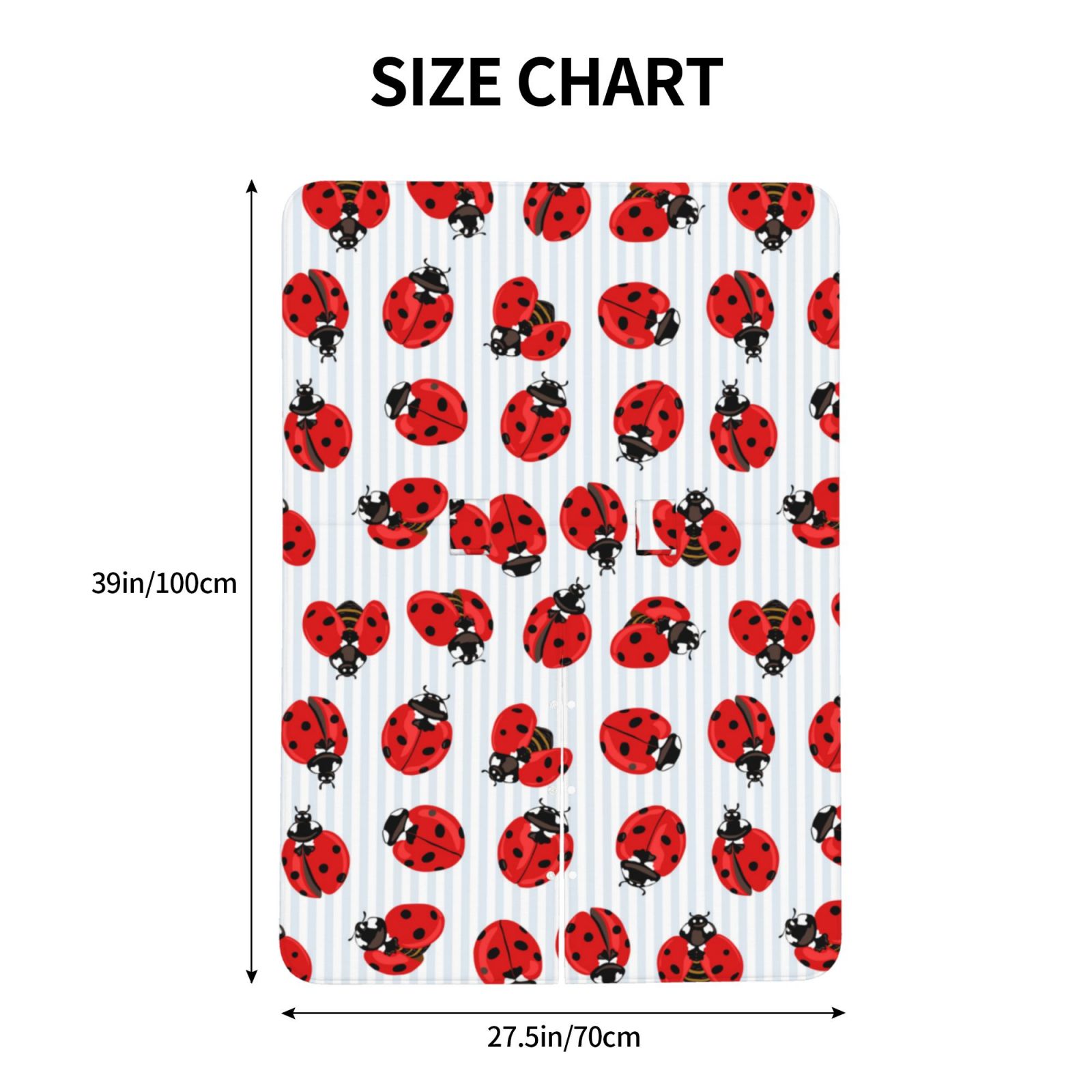 Car Seat Cover Baby - Ladybug On Blue Stripes Breathable Infant Car Seat Cover for Baby Carseat, Lightweight Comfort Baby Essentials Must Haves Newborn Stuff for Girl Boy