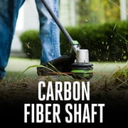 EGO ST1523S 56V Brushless Lithium-Ion 15 in. Cordless POWERLOAD String Trimmer with Carbon Fiber Shaft Kit (4 Ah)