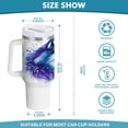 thumbnail image 3 of 40 Oz Car Handle Water Bottle Water Cup Water Bottle Water Jug Coffee Cup Travel Water Bottle Cool Wolf Pattern, 3 of 8