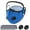 Dark Blue, variant on 2026 New Reusable Carbon Filter Dust Mask with 10 Filters – Adjustable, 2 Breathing Valves, with Removable Goggles for Woodworking & Construction