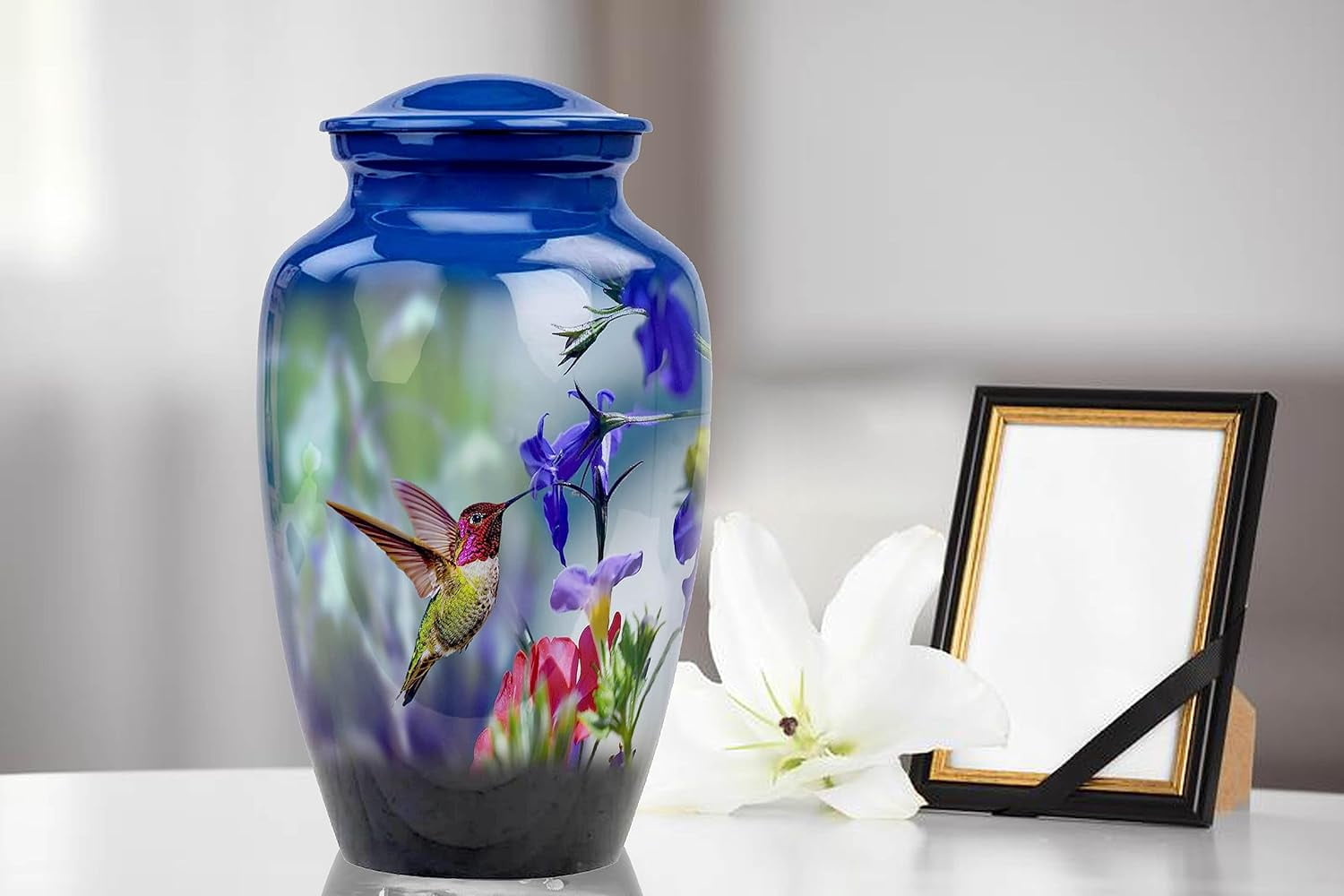 Hummingbird urn, Cremation Urn, Memorial Urn, Urn for Ashes, Urn, Hummingbird Art, Urns for Ashes, Human Ashes Urn, Handmade Urn