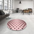 thumbnail image 4 of Ahgly Company Machine Washable Indoor Square Transitional Light Rose Pink Area Rugs, 3' Square, 4 of 7