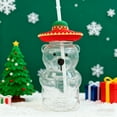 thumbnail image 5 of Elainilye Bear Straw Cup 20oz Glass with Straw for Cute Mugs Coffee Beer Drinks Home Office Use Dishwasher Safe Reusable Drinking Glassware, 5 of 8
