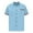 Blue, variant on ZQUUVOU Men's Lapel Button Short Sleeve Shirt Solid Color Loose Casual Shirt Blue