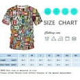thumbnail image 4 of WHNBCW Novelty Men's Letters Printed T-Shirt Funny Graffiti Graphic Tee Shirt, 4 of 7