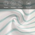 thumbnail image 5 of Turquoise Striped Cloth Napkins, Farmhouse Pinstripes Geometric Color Washable and Reusable Dinner Napkins Set of 8, Table Napkin for Kitchen Party Birthday Wedding Hotel Housewarming 20"x20", 5 of 8