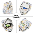 thumbnail image 5 of FORMRS Mini Backpack Purse for Women Travel Daypack Casual Shoulder Bag, Purple Easter Eggs, 5 of 7