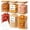 1.6Qt*3+1Qt*3, variant on 6-Pack Square Glass Pantry Storage Containers with Lids, Airtight Stackable Pantry Organization and Storage Set (1.9/1.2/0.6 Qt) for Snacks, Cereal & Coffee
