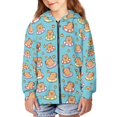 thumbnail image 3 of Uourmeti Swims Cartoon Capybara Orange Teen Girls Casual Hoodie Long Sleeve Soft with Pockets Loose Comfy Pullover for Daily Wear Size 6-9, 3 of 7