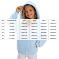 thumbnail image 3 of felwors Girls Zip Up Hoodie Kids Fashion Oversized Sweatshirt Jacket with Pockets Lightweight Preppy Sweatshirts (Light Blue,8-9 Years), 3 of 4