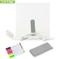thumbnail image 2 of Deago Acrylic Dry Erase Board with Light, 7.9 X 7.9" Led Note Board with Colors, Light Up Dry Erase Board with Adjustable Stand, Led White Board with 7 Pen for Office School Home, 2 of 8