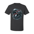 thumbnail image 2 of Wild Bobby, God Is My Judge Smokey Gray Skull Dark Pop Culture Men's Graphic T-Shirt, Charcoal, Medium, 2 of 3