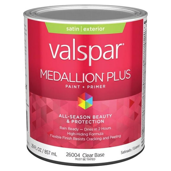 1 qt. Medallion Acrylic Latex House Trim Paint & Primer, Clear