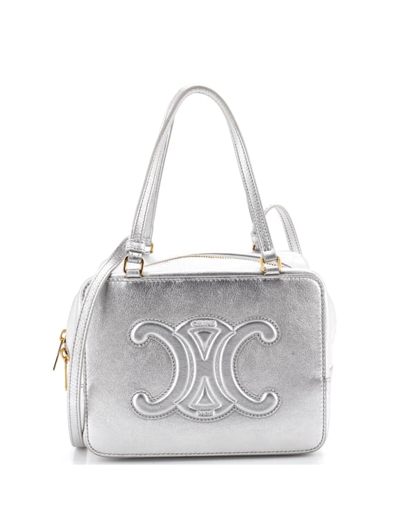 Pre-Owned Cuir Triomphe Folded Cube Bag Leather By Rebag