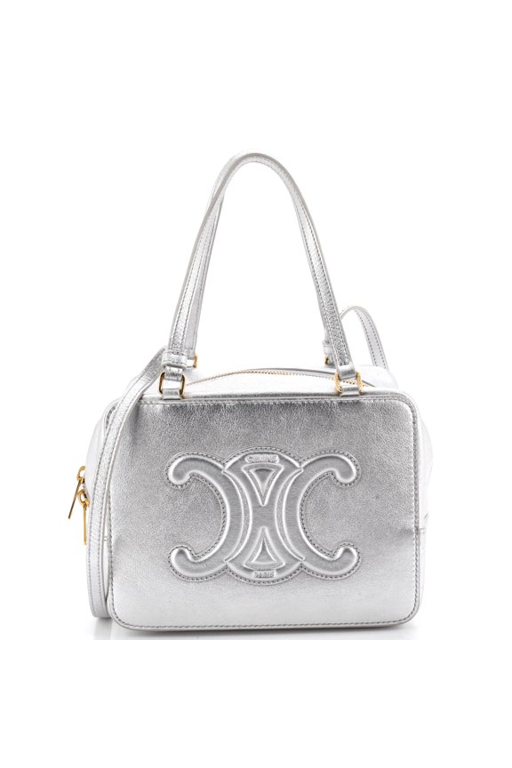 Pre-Owned Cuir Triomphe Folded Cube Bag Leather By Rebag